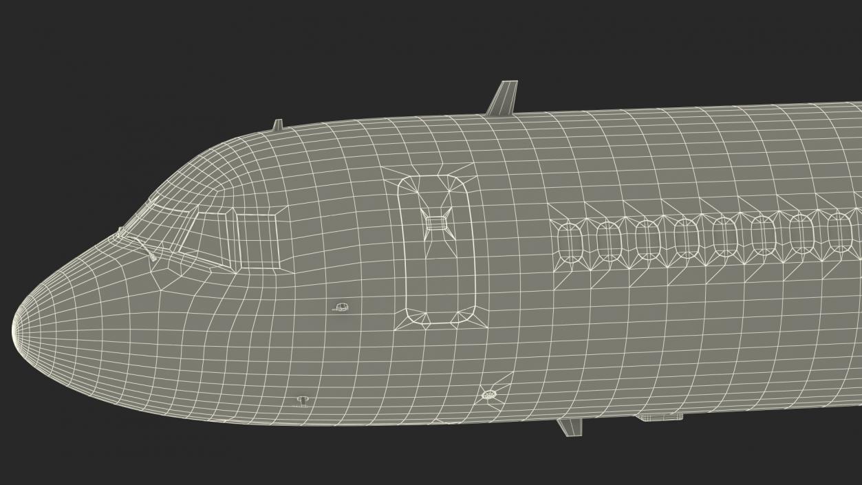 Tupolev Tu-214 Russian Government Airliner Flight 3D model