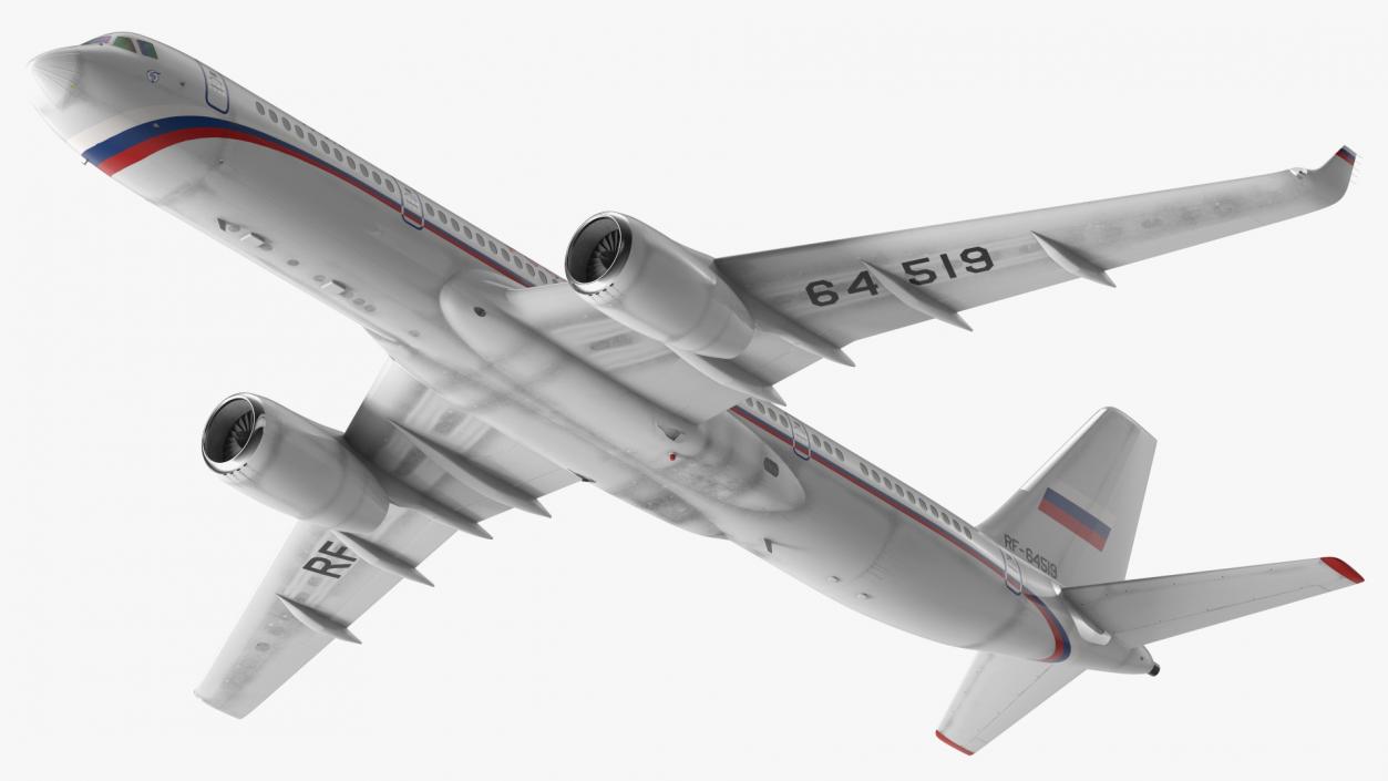 Tupolev Tu-214 Russian Government Airliner Flight 3D model