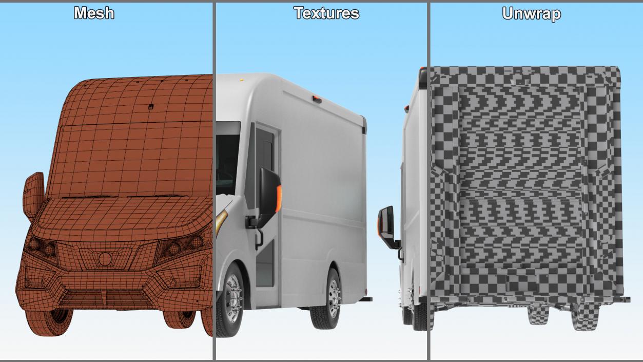 3D model Electric Delivery Vehicle