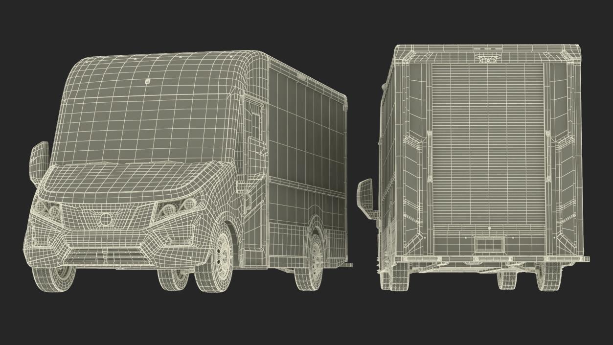 3D model Electric Delivery Vehicle