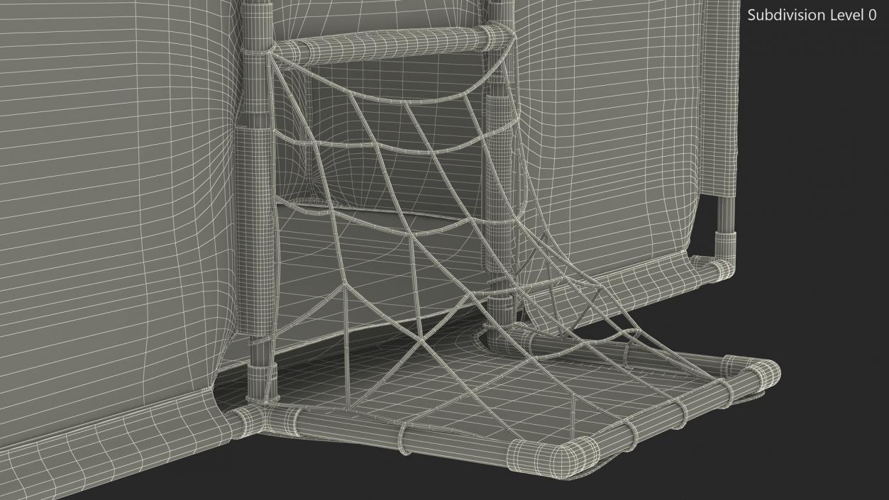 3D Grey Large Baby Playpen model