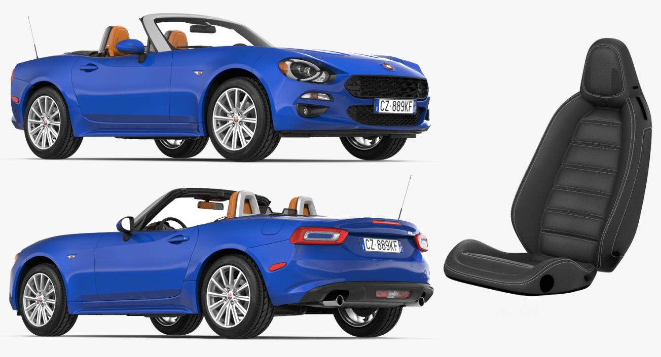 3D model Fiat 124 Spider 2017