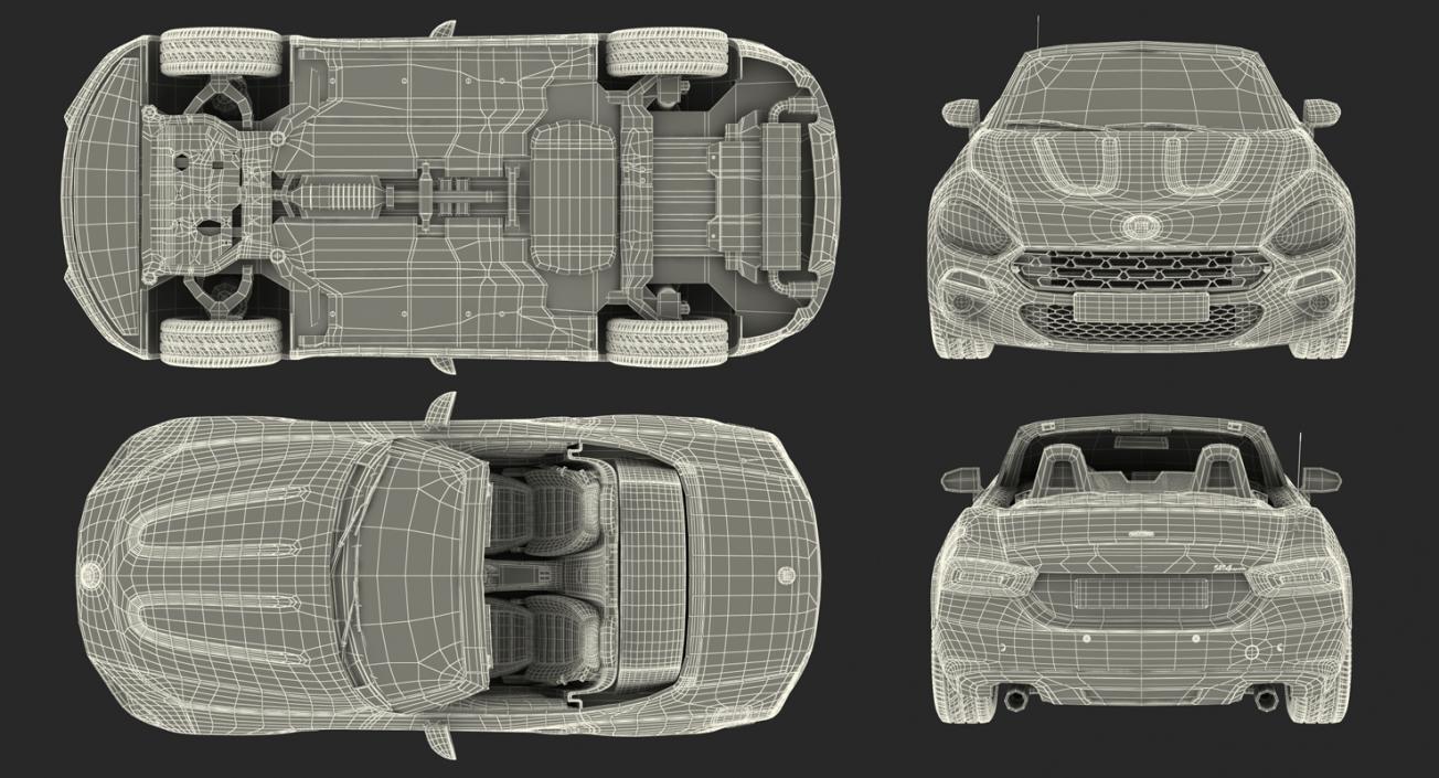 3D model Fiat 124 Spider 2017