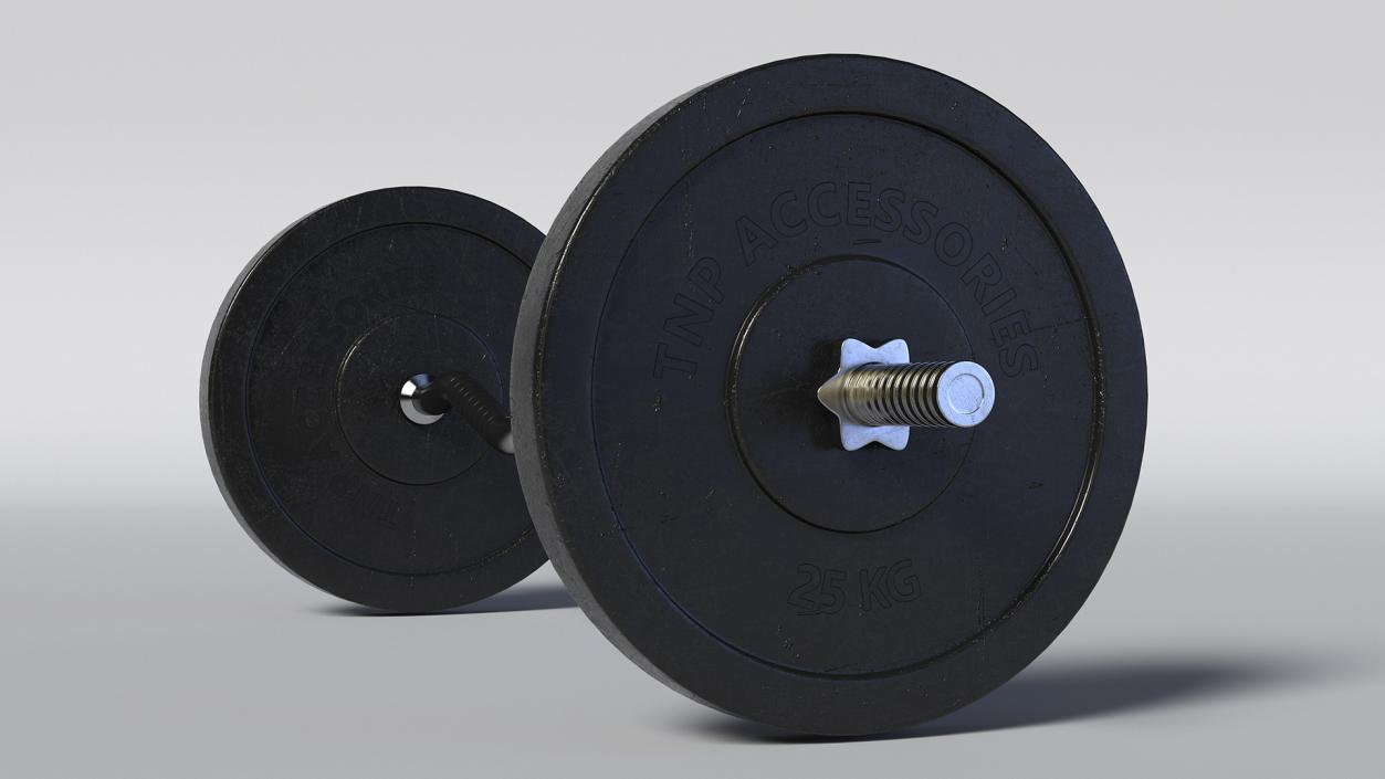 Curved Barbell 3D model