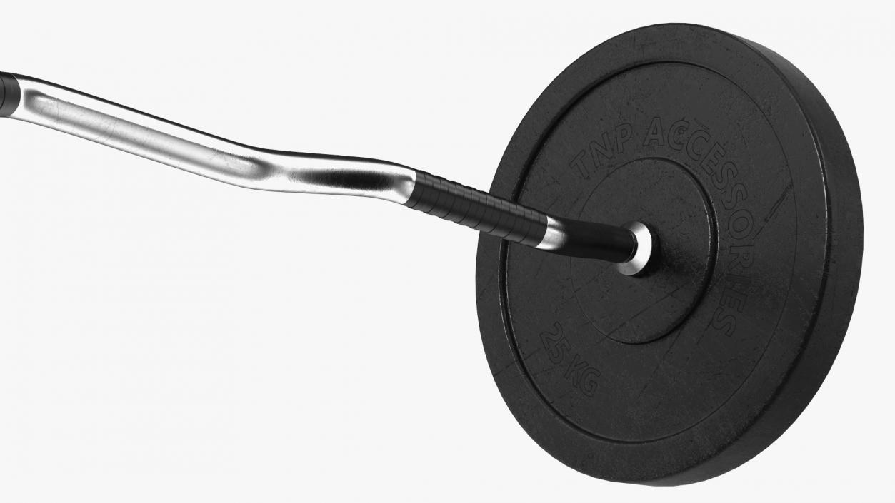 Curved Barbell 3D model