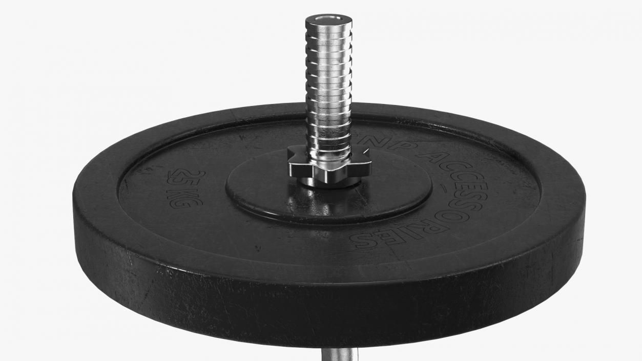 Curved Barbell 3D model