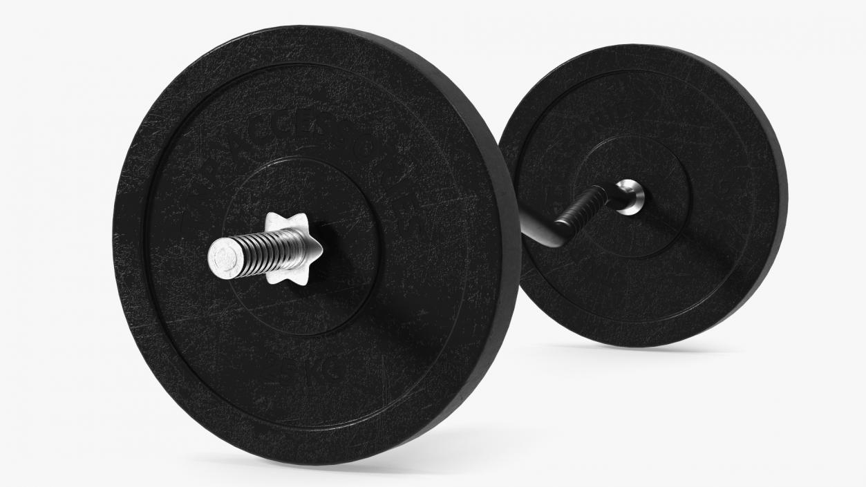 Curved Barbell 3D model