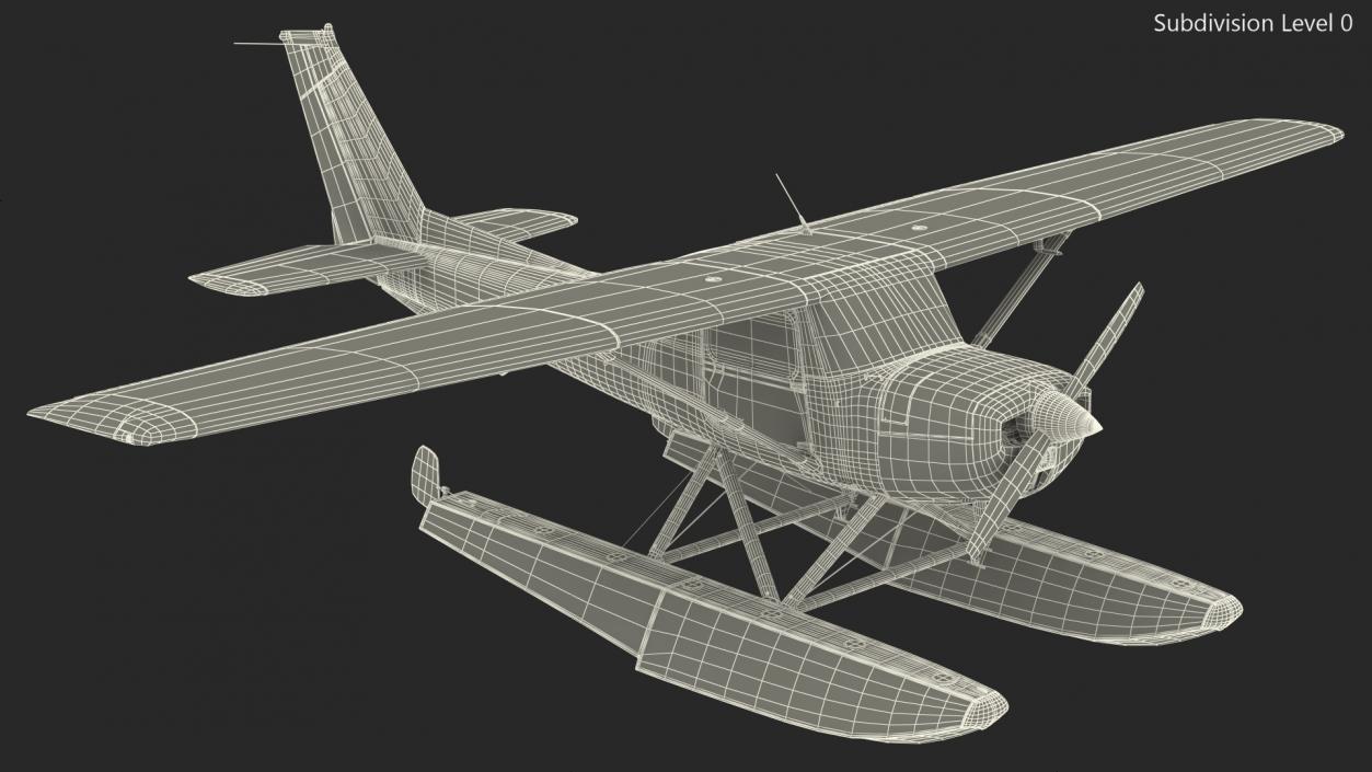 3D model Civil Floatplane Aircraft