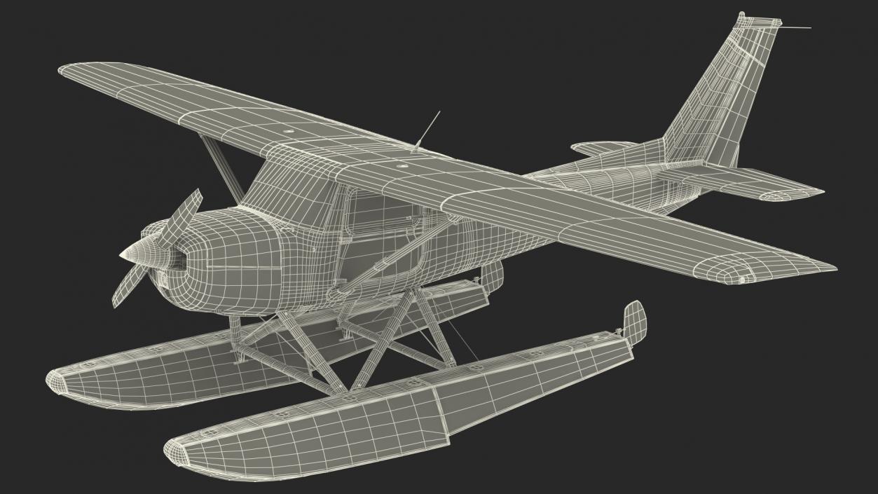 3D model Civil Floatplane Aircraft