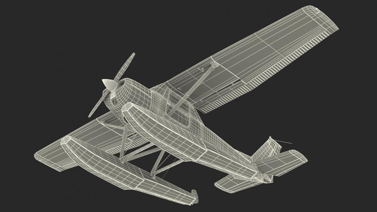 3D model Civil Floatplane Aircraft