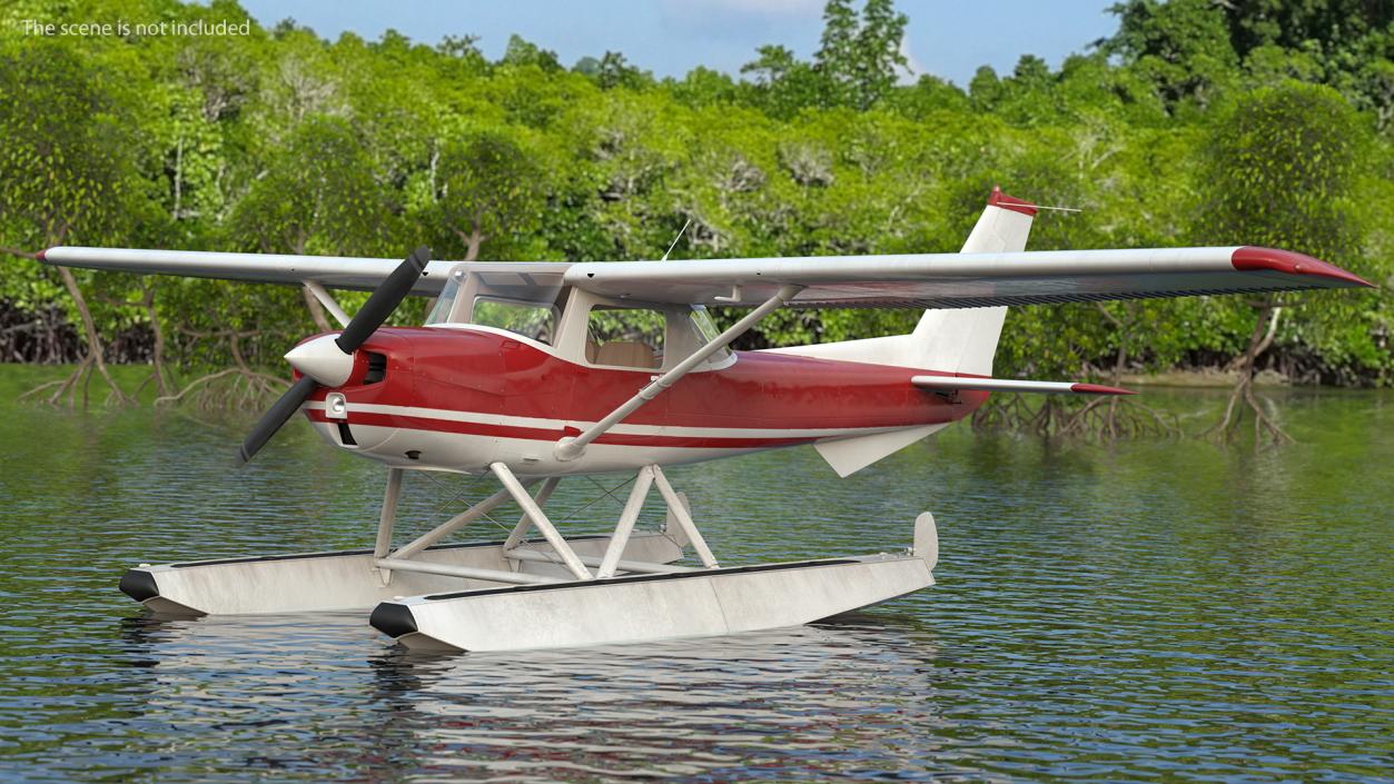 3D model Civil Floatplane Aircraft