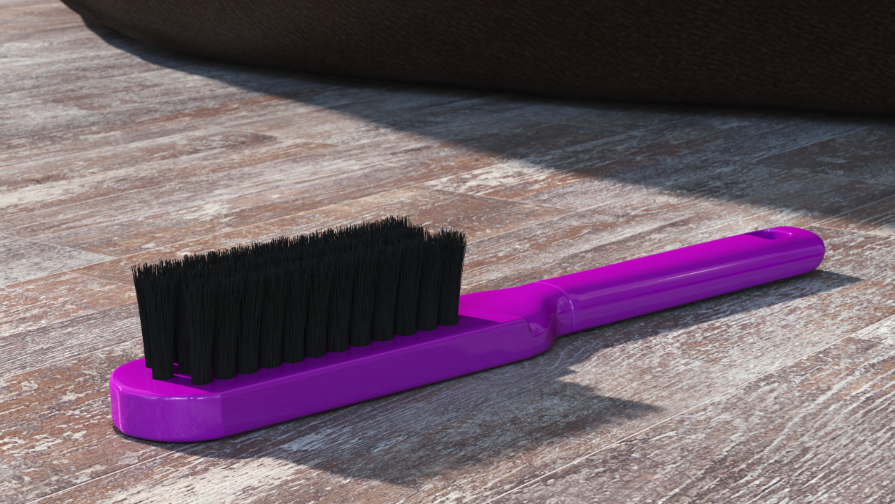 Handheld Cleaning Brush Fur 3D