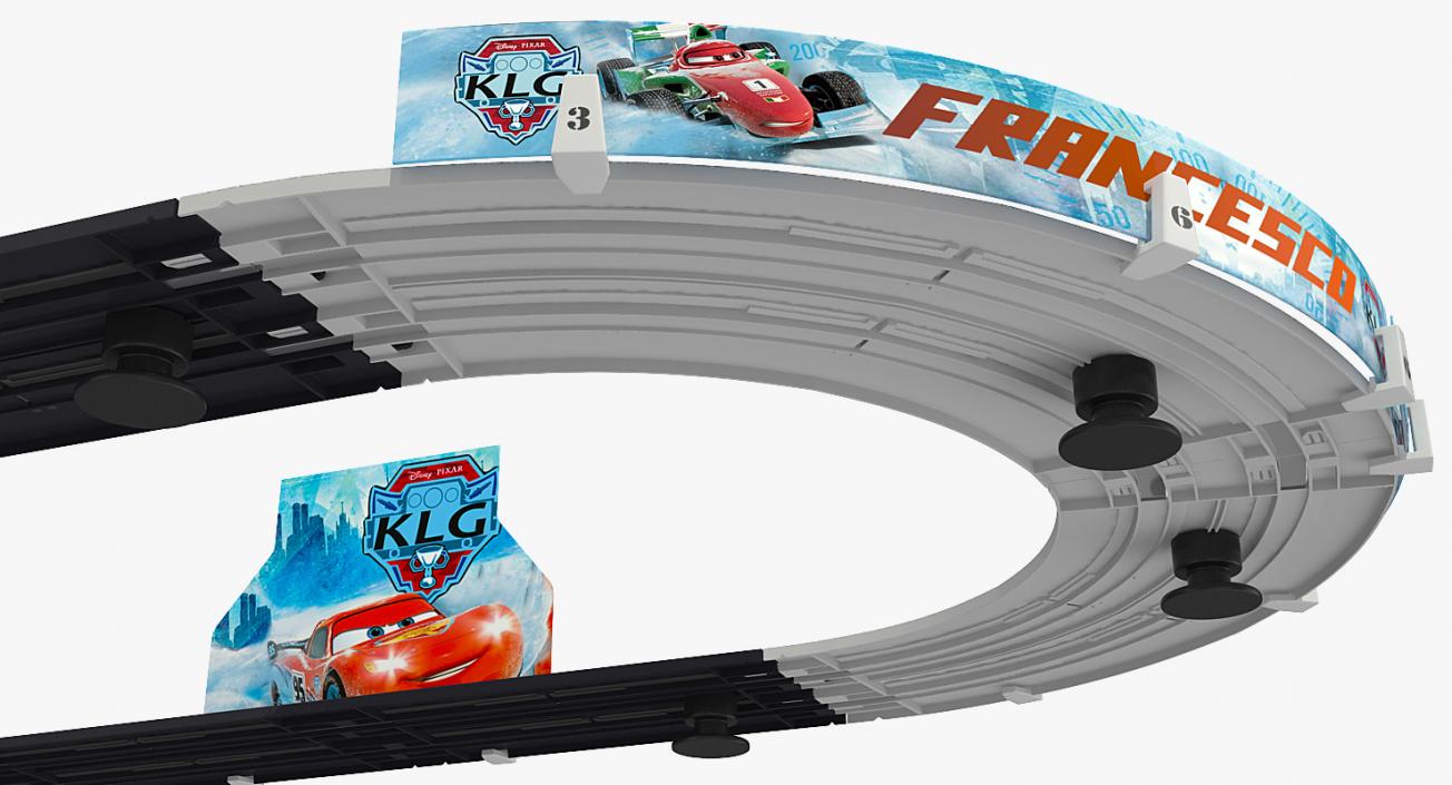 3D model Toy Racing Car Track