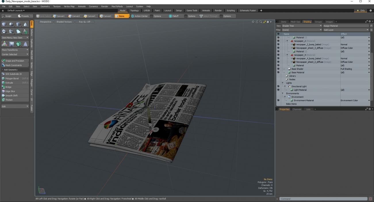 3D model Daily Newspaper