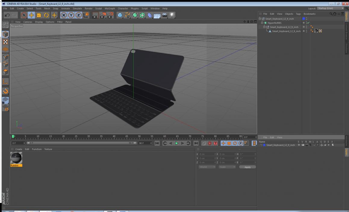 Smart Keyboard 12 9 inch 3D model