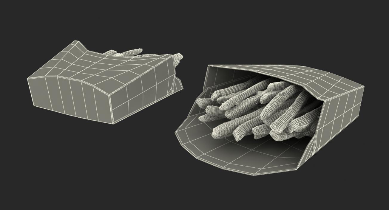 French Fry Box Generic 3D