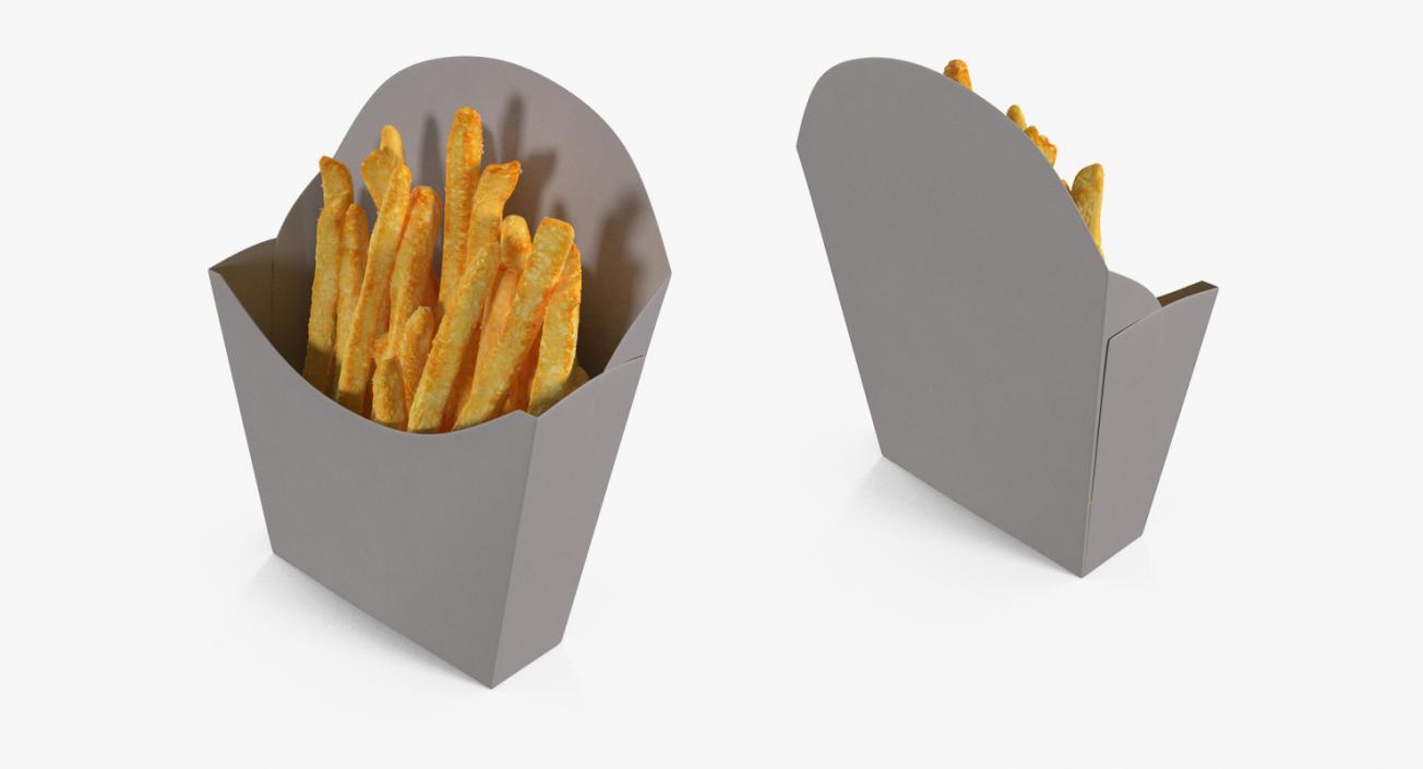 French Fry Box Generic 3D