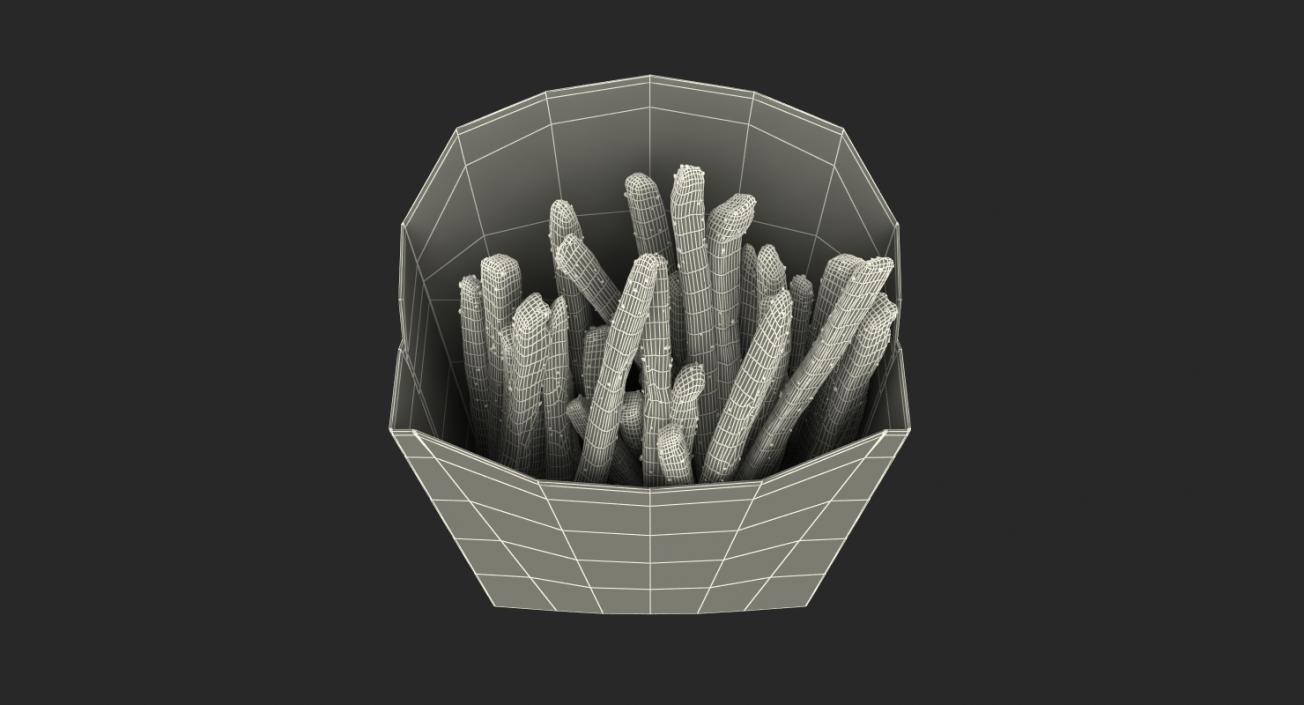 French Fry Box Generic 3D