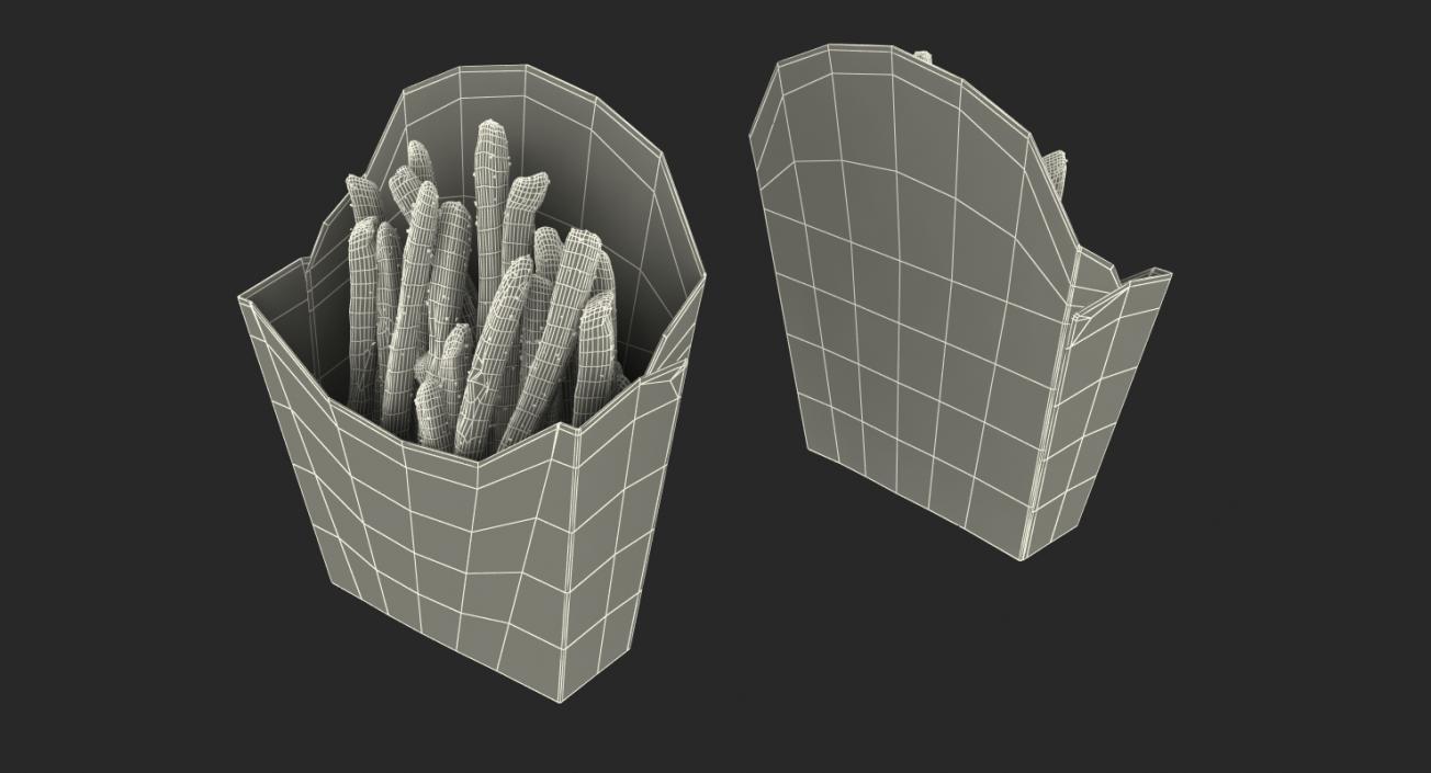 French Fry Box Generic 3D