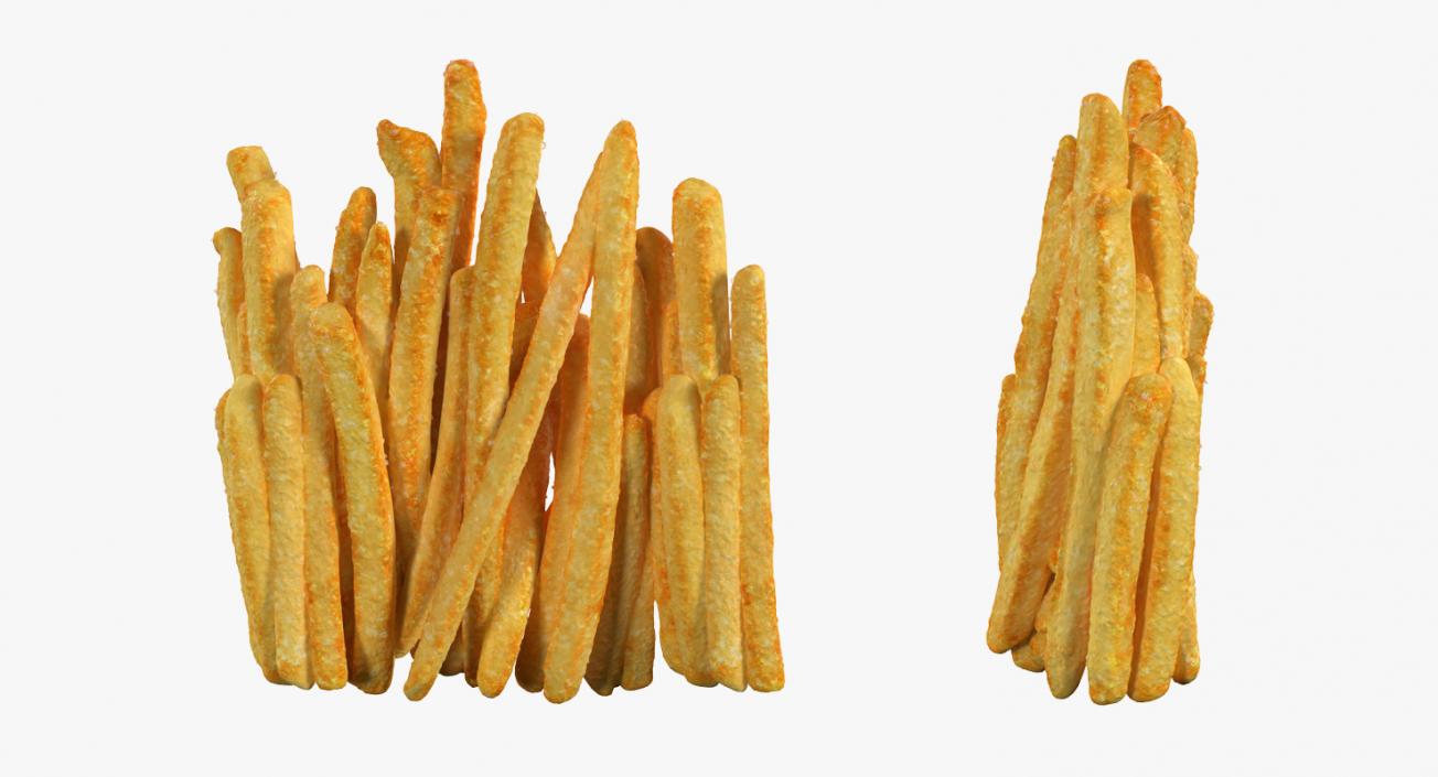 French Fry Box Generic 3D