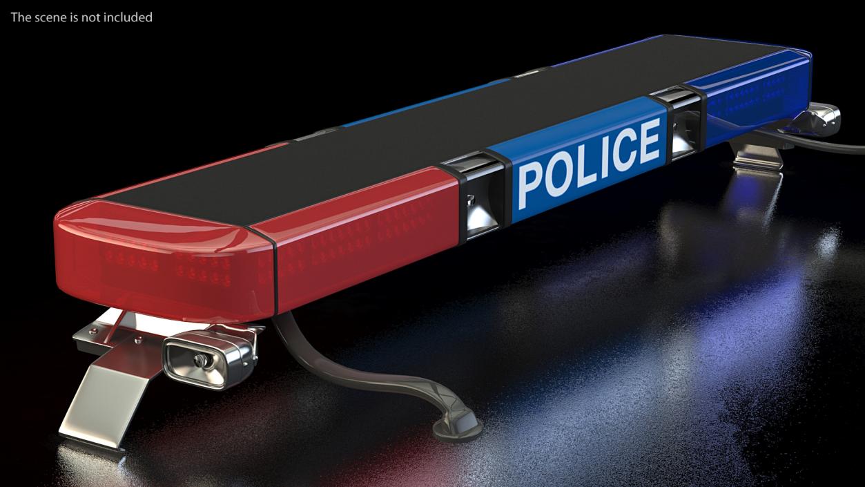 3D model Police Vehicle Light Bars