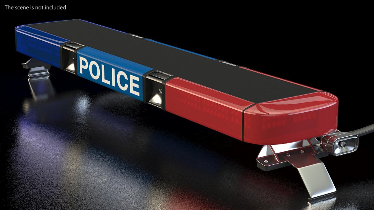 3D model Police Vehicle Light Bars