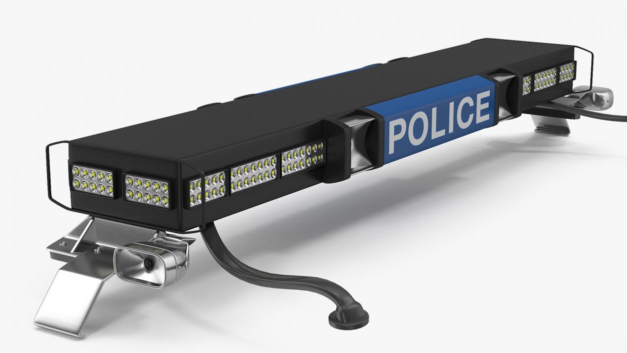 3D model Police Vehicle Light Bars