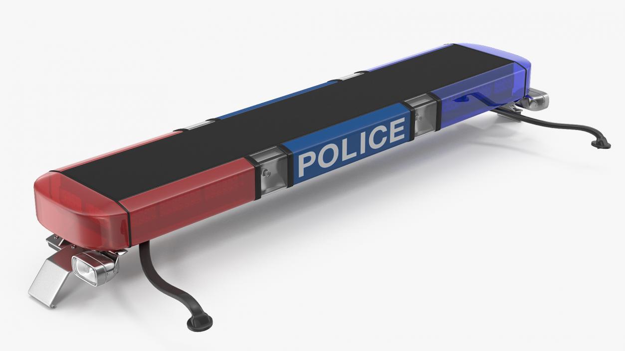 3D model Police Vehicle Light Bars