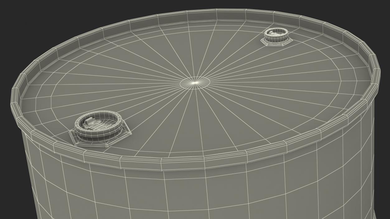 Horizontal Retention Basin with Ethanol Barrels 3D