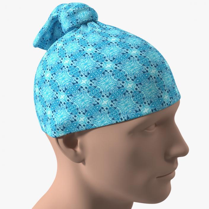 Multifunctional Neck Gaiter weared on Head 3D