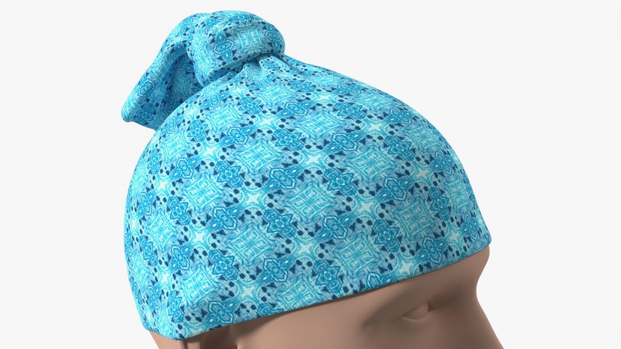 Multifunctional Neck Gaiter weared on Head 3D