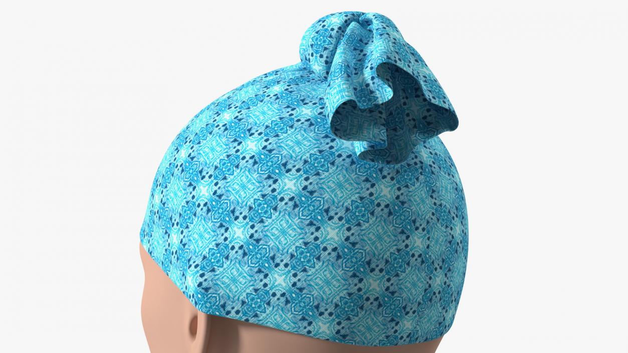 Multifunctional Neck Gaiter weared on Head 3D