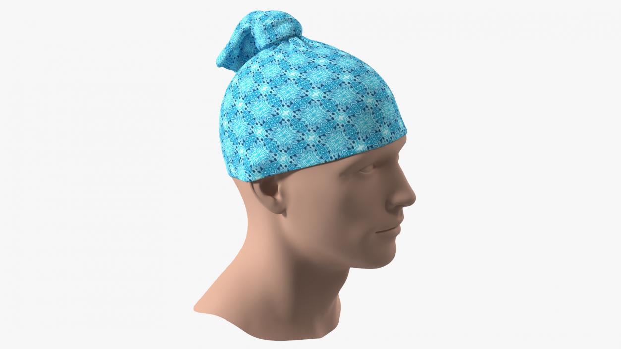 Multifunctional Neck Gaiter weared on Head 3D