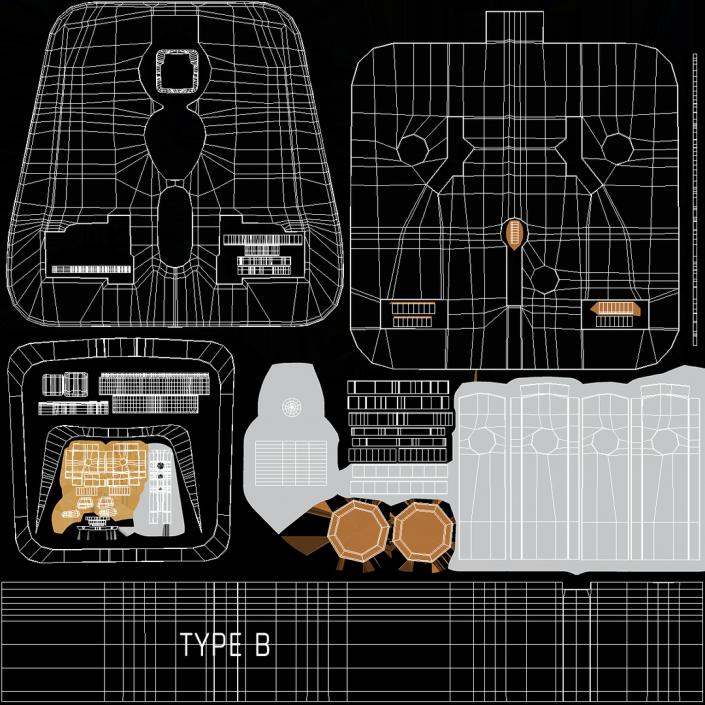 Electrical Plug Adapters Collection 7 3D