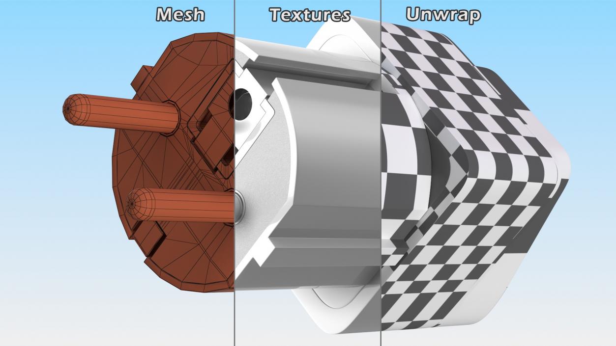 Electrical Plug Adapters Collection 7 3D