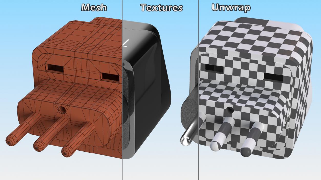 Electrical Plug Adapters Collection 7 3D