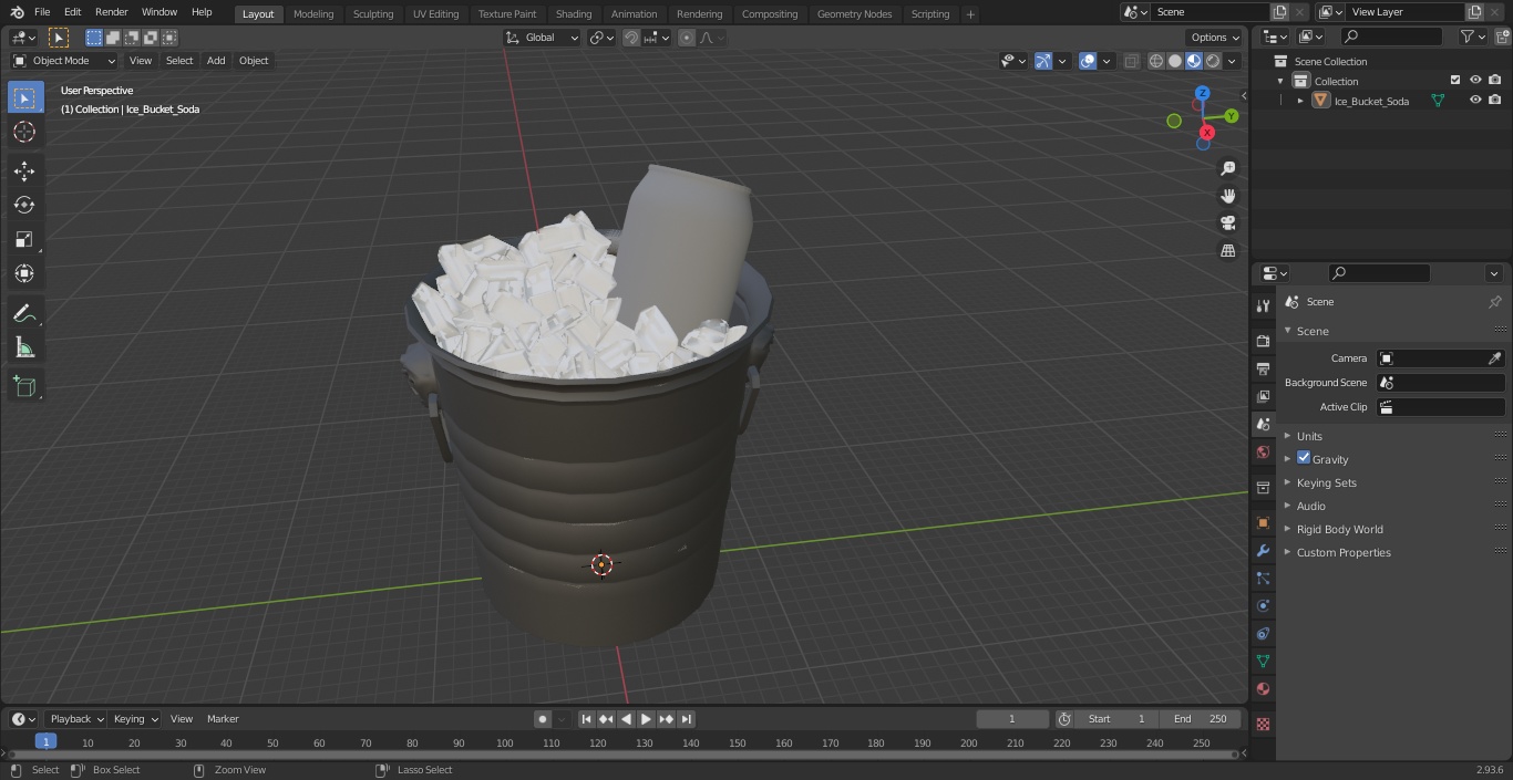 3D model Ice Bucket Soda