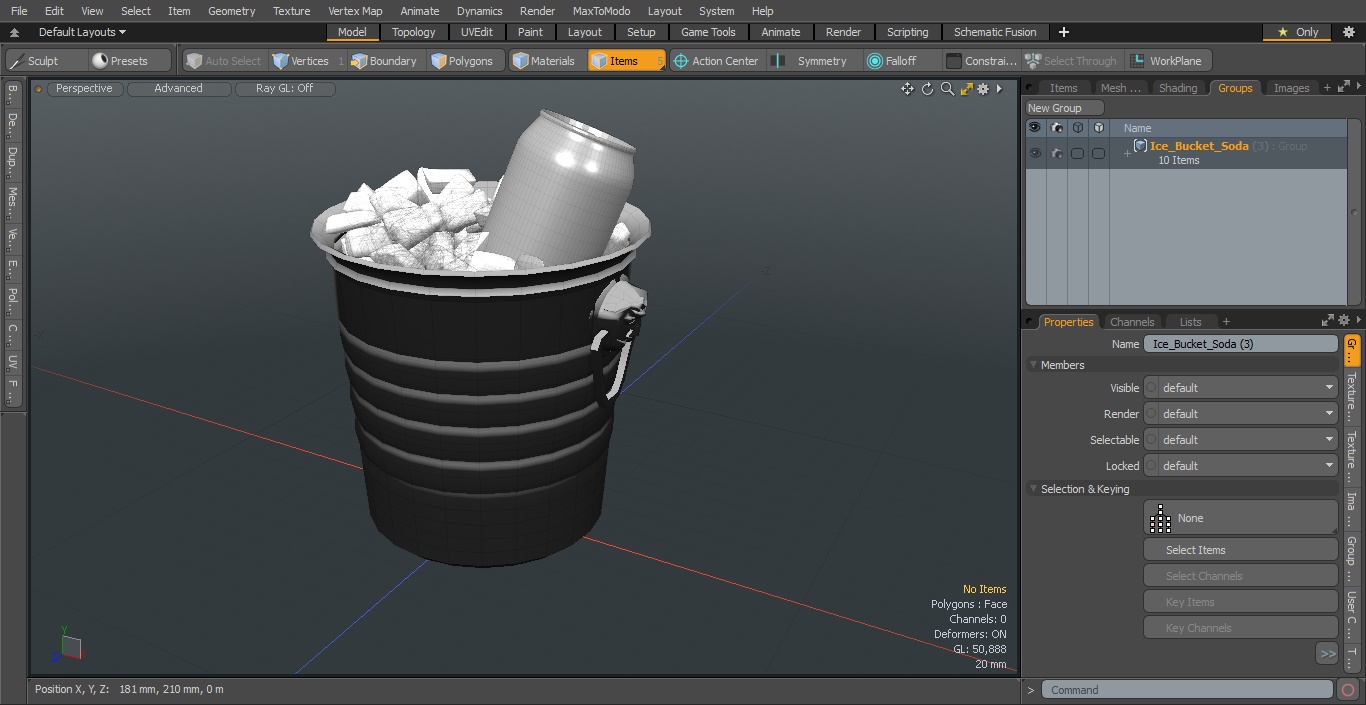 3D model Ice Bucket Soda