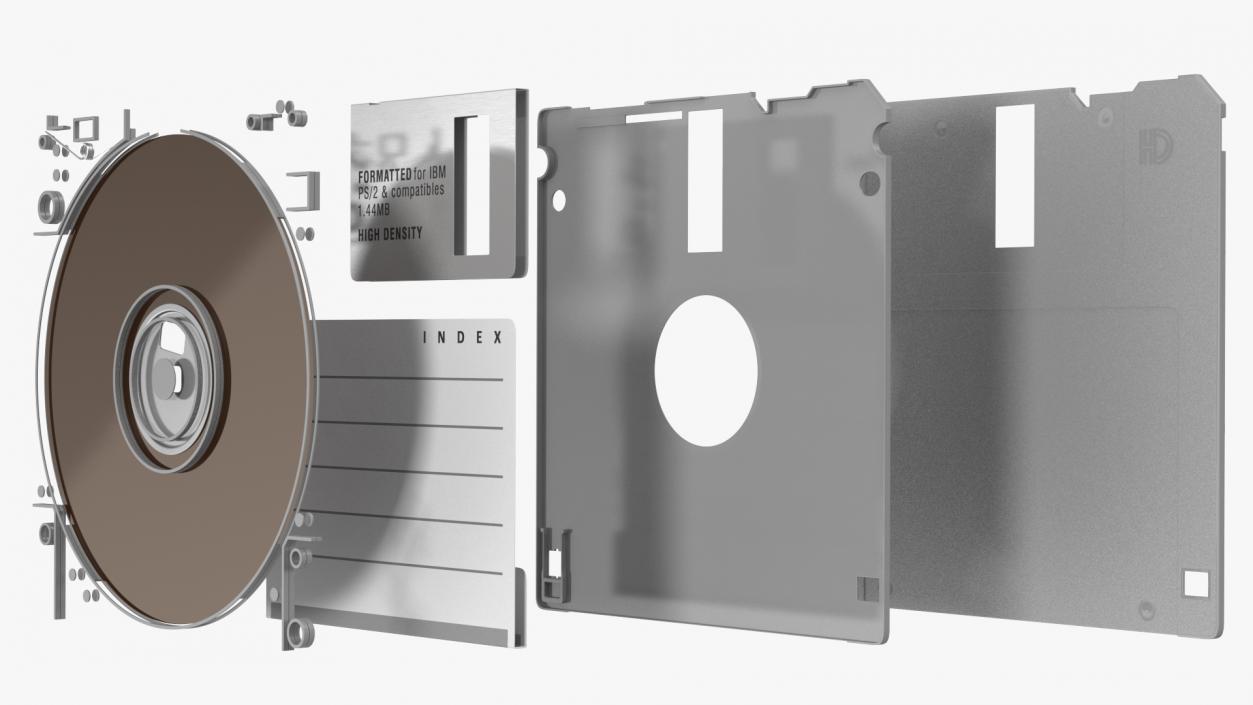 High Density Floppy Disk 3D model