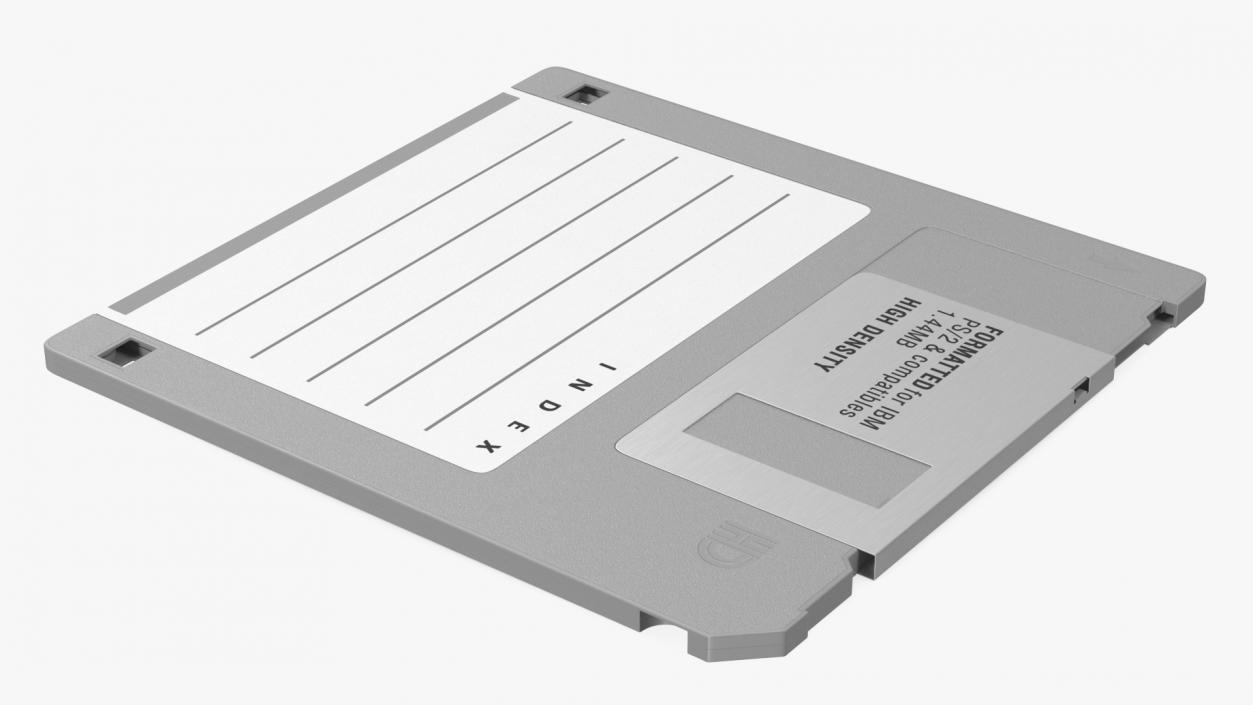 High Density Floppy Disk 3D model