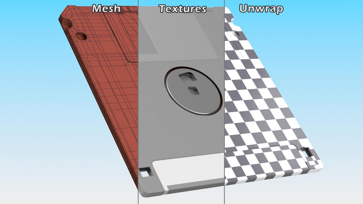 High Density Floppy Disk 3D model