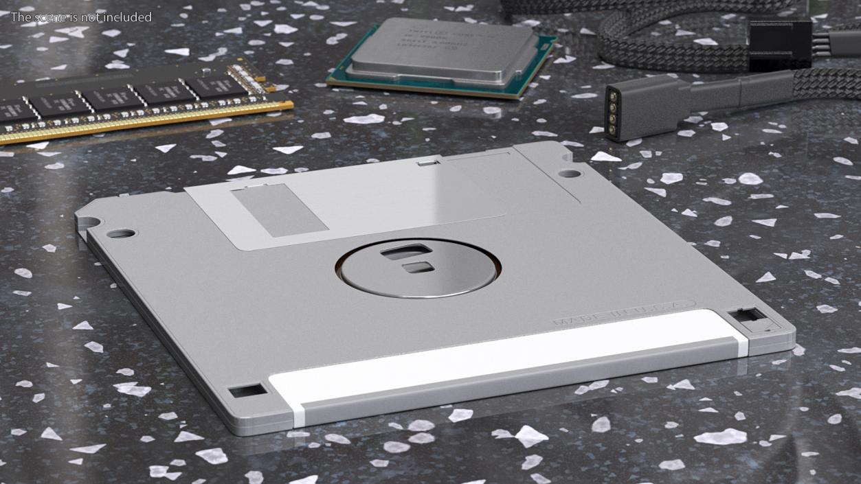 High Density Floppy Disk 3D model