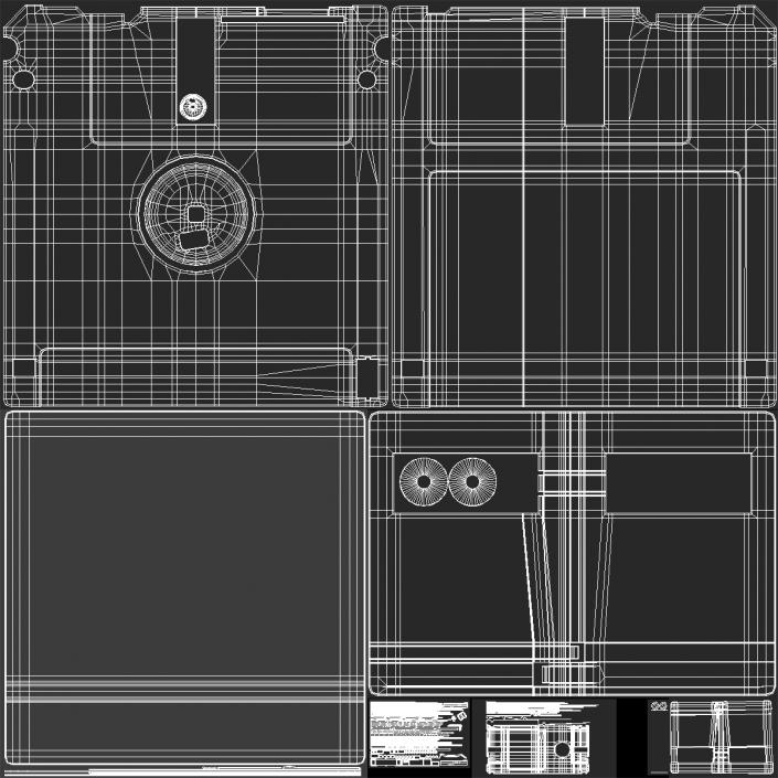 High Density Floppy Disk 3D model