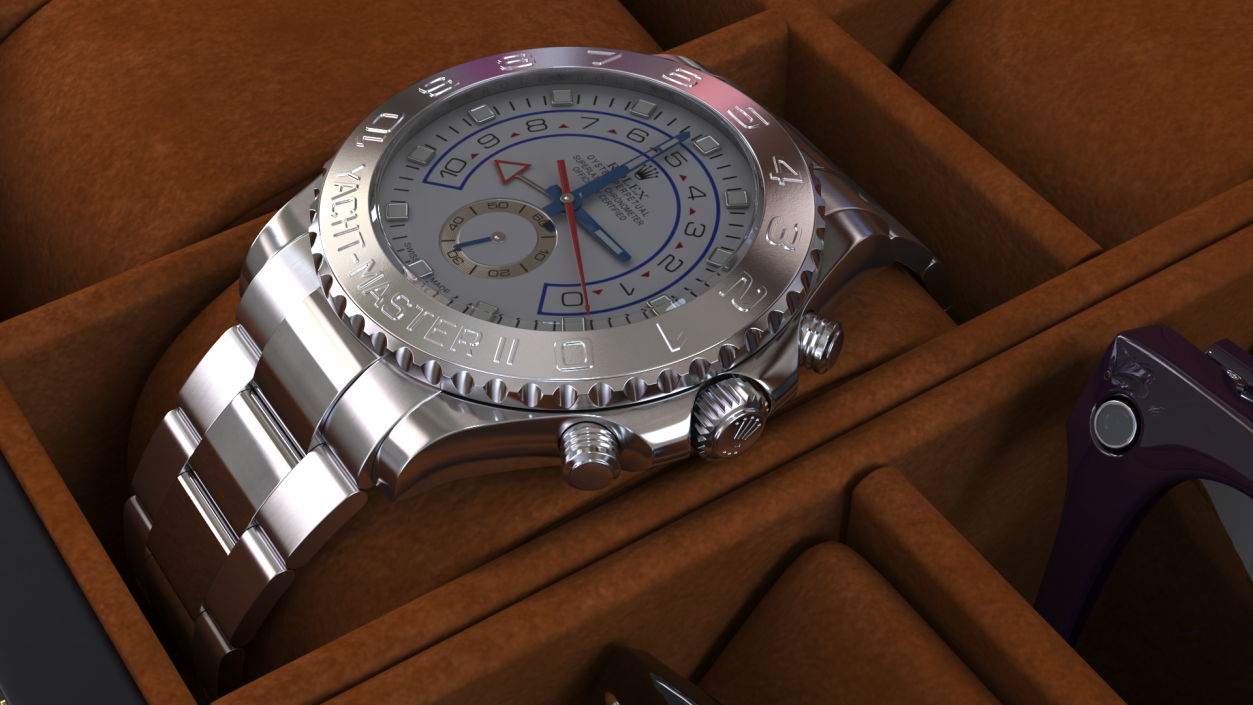 Organizer with Watches and Glasses 3D model