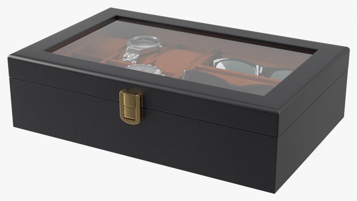 Organizer with Watches and Glasses 3D model