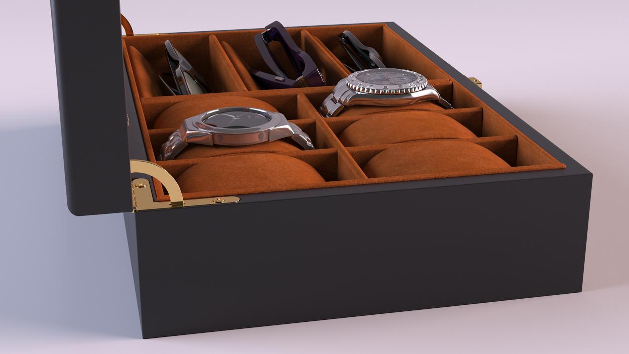 Organizer with Watches and Glasses 3D model