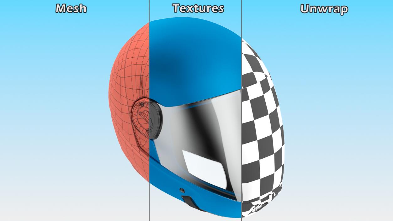 3D Cookie G4 Skydiving Helmet Blue