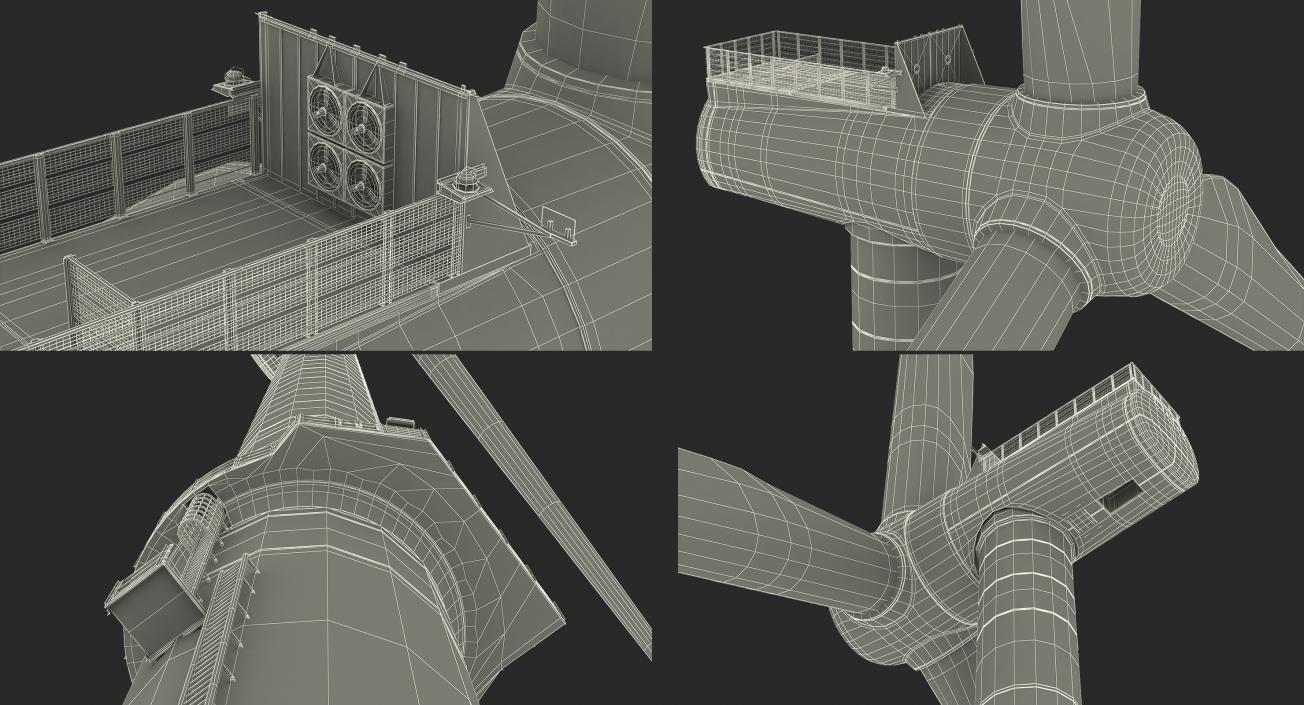 3D model Offshore Wind Power Turbine Generic