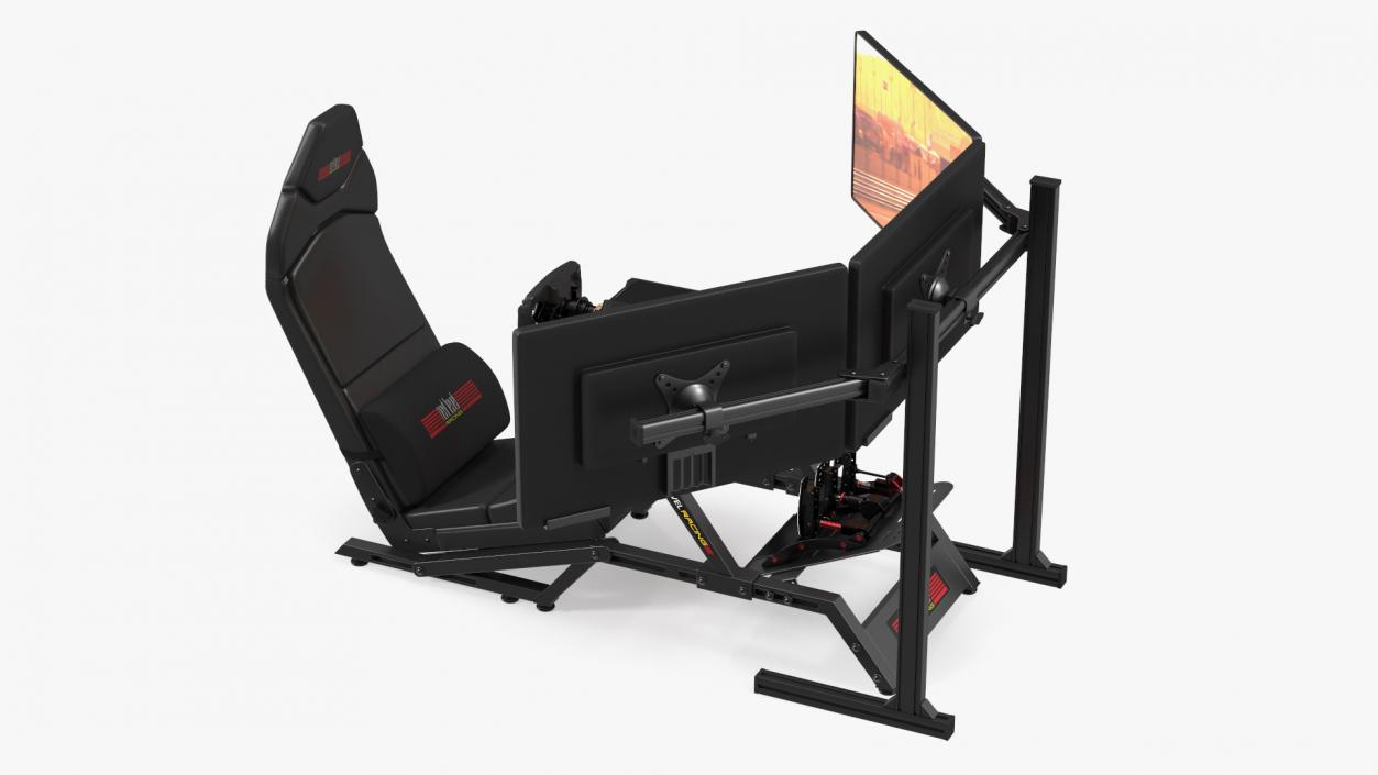 3D F-GT Racing Simulator Cockpit F1 with 3 Monitors model