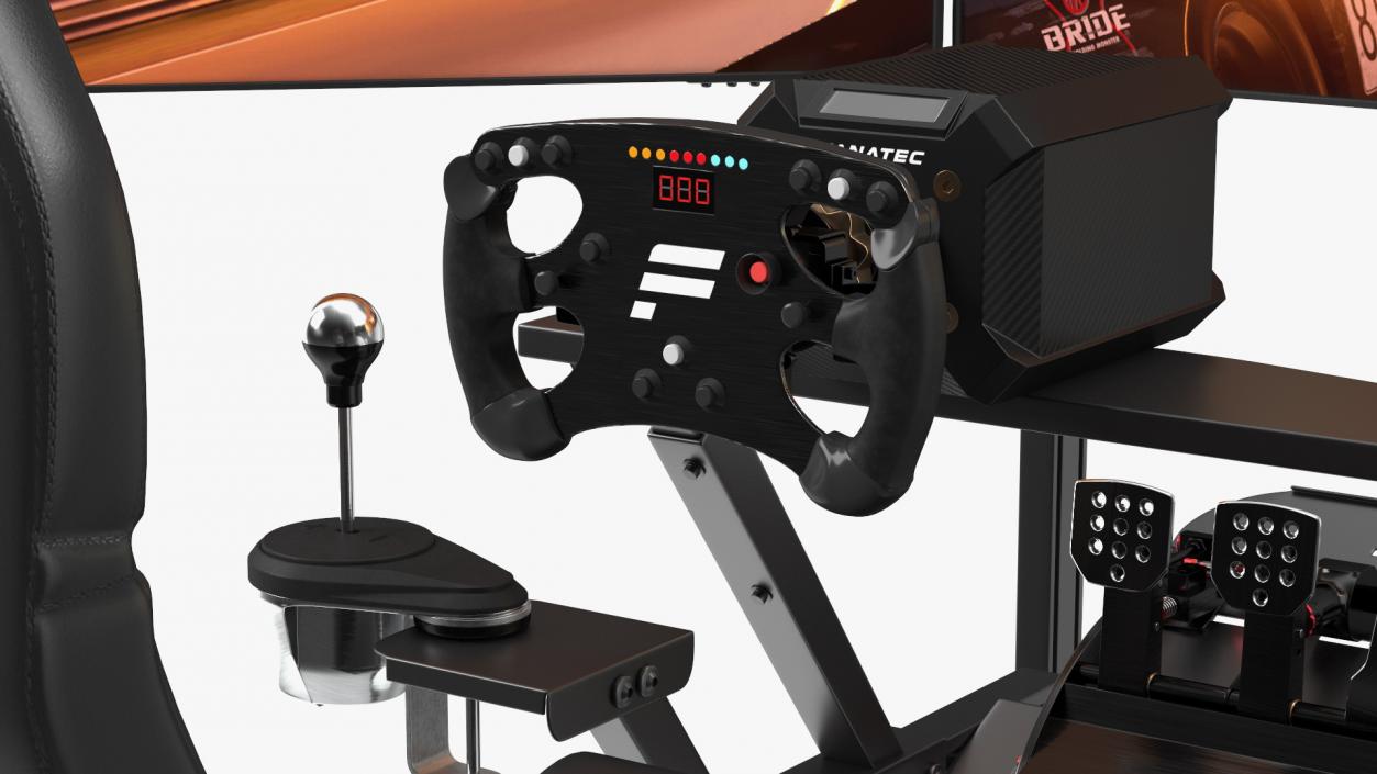 3D F-GT Racing Simulator Cockpit F1 with 3 Monitors model